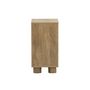 Voir la diapositive 6 : SWEEEK Lot de 2 tables de chevet effet bois de manguier 1 porte réversible Pondi