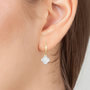 Voir la diapositive 2 : SC BOHEME Boucles d'oreilles SC Bohème ornées de quartz blanc