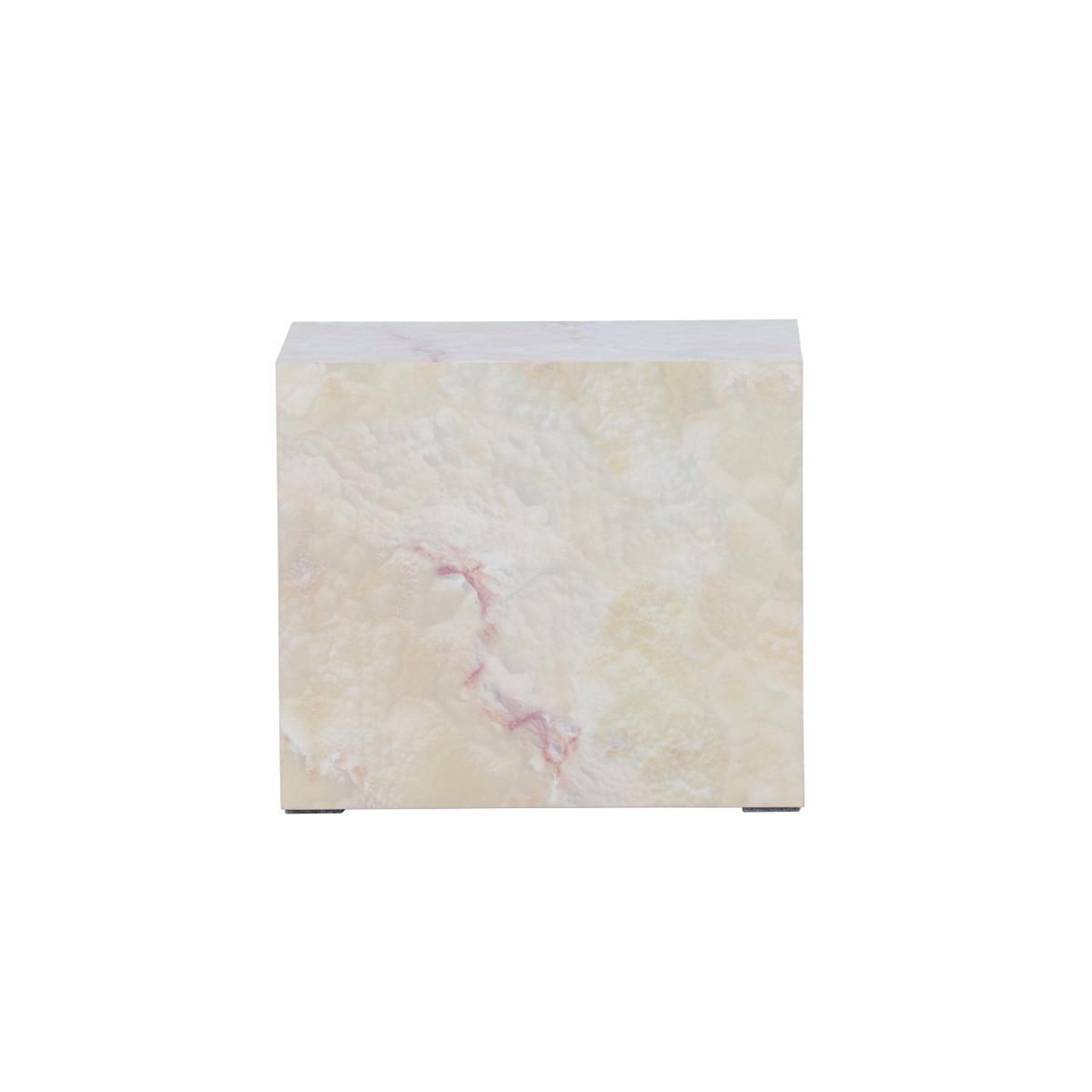 Voir la diapositive 3 : Paris Prix Table de chevet effet pierre  york  35cm beige