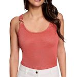 MORGAN Débardeur Terracotta Femme Morgan DIDONI. Coloris disponibles : Rouge