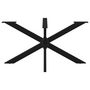 Voir la diapositive 3 : VIDAXL Pied de table a manger forme d'araignee noir 150x78x(72-73) cm