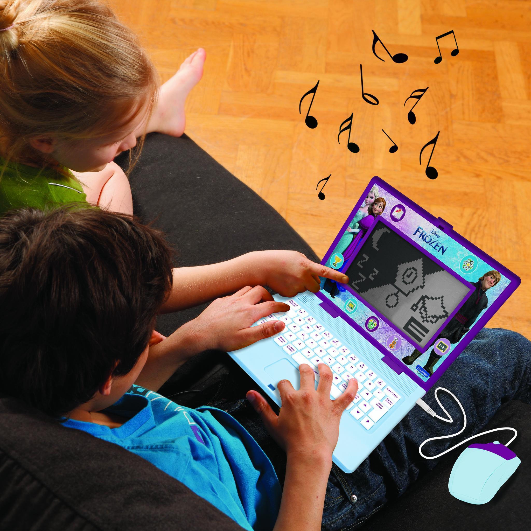 Voir la diapositive 5 : Lexibook Ordinateur portable éducatif bilingue Frozen (EN/ES)