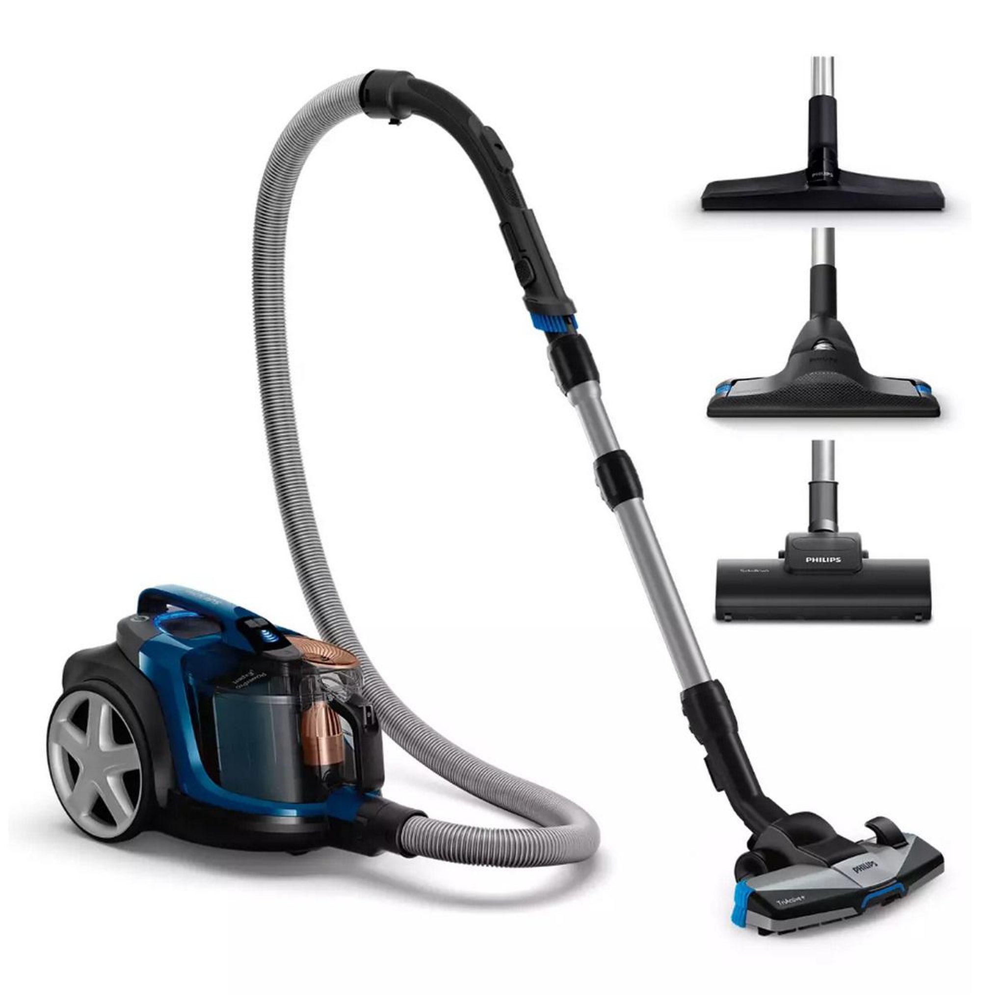 Voir la diapositive 5 : Philips Aspirateur sans sac 900w 75db bleu foncé - fc9745-09