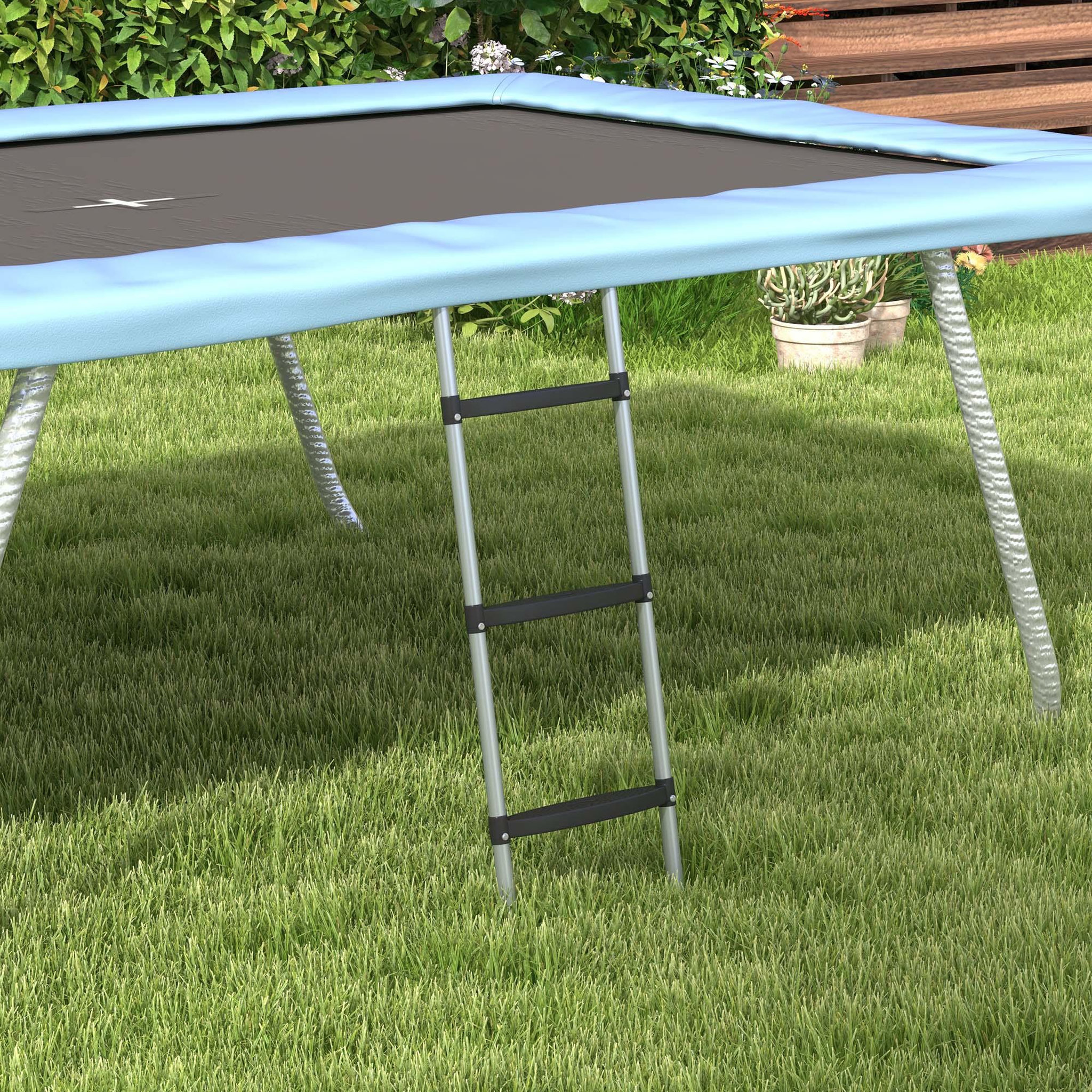 Voir la diapositive 2 : HOMCOM Échelle de trampoline 3 ou 2 échelons 120 Kg max.