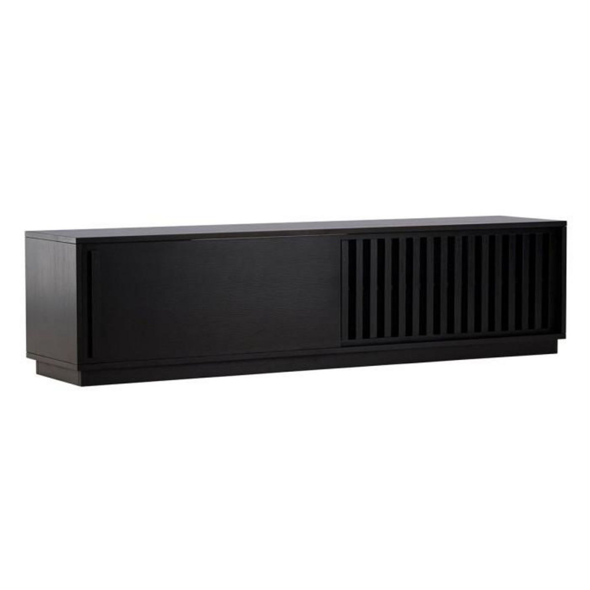 Paris Prix Meuble TV Design Nervuré  Lugo  180cm Noir