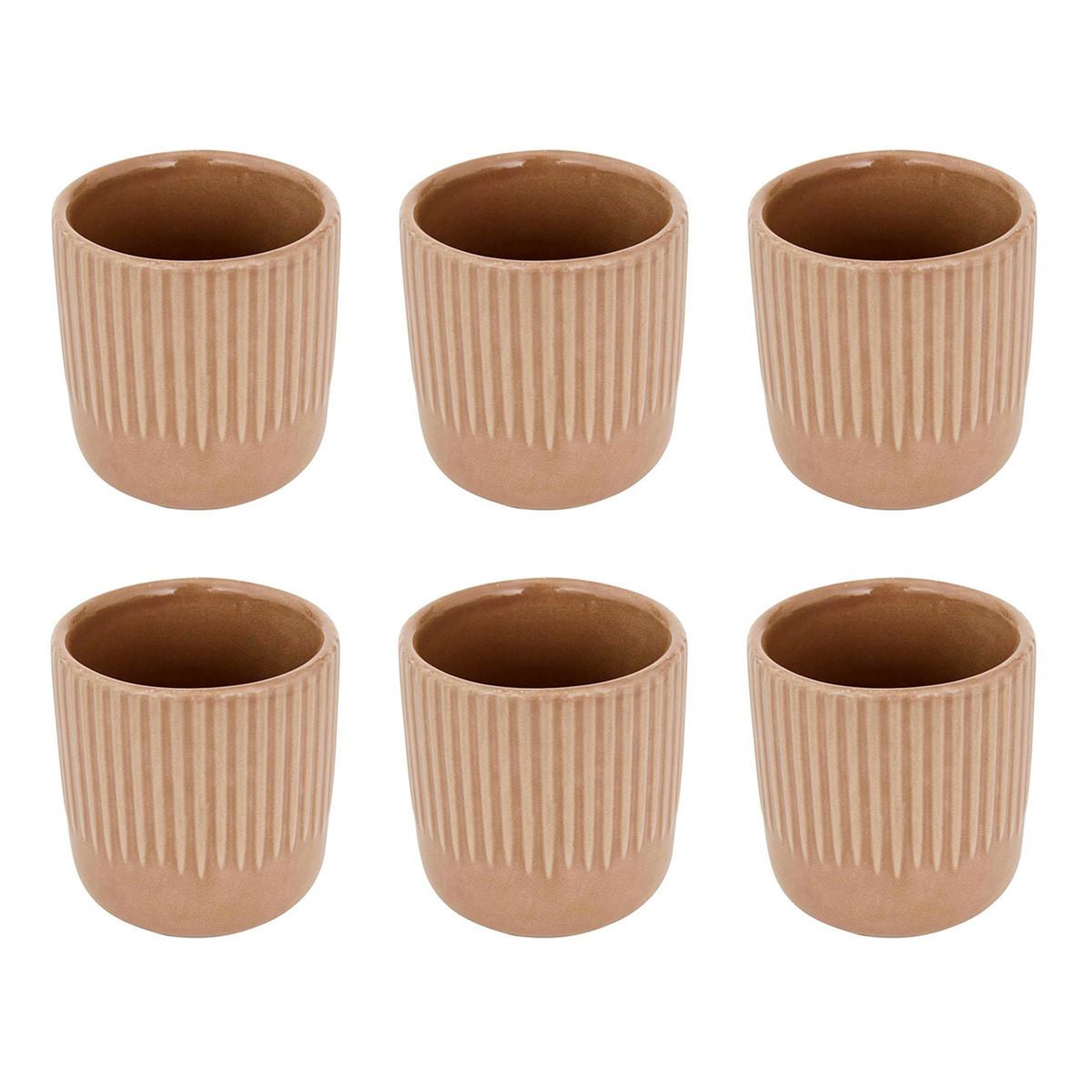 SECRET DE GOURMET Lot de 6 tasses à café  chloe  11cl moka