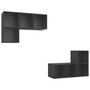 Voir la diapositive 2 : VIDAXL Meubles TV muraux 4 pcs Gris Bois d'ingenierie