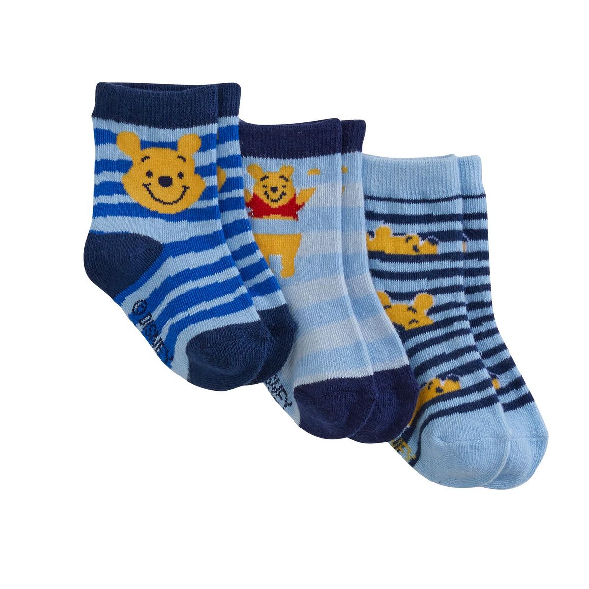 WINNIE Lot de 3 paires de chaussettes bébé garçon