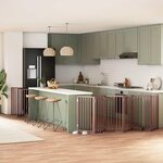 VIDAXL Barriere pour chien porte pliable 15 panneaux bois de peuplier