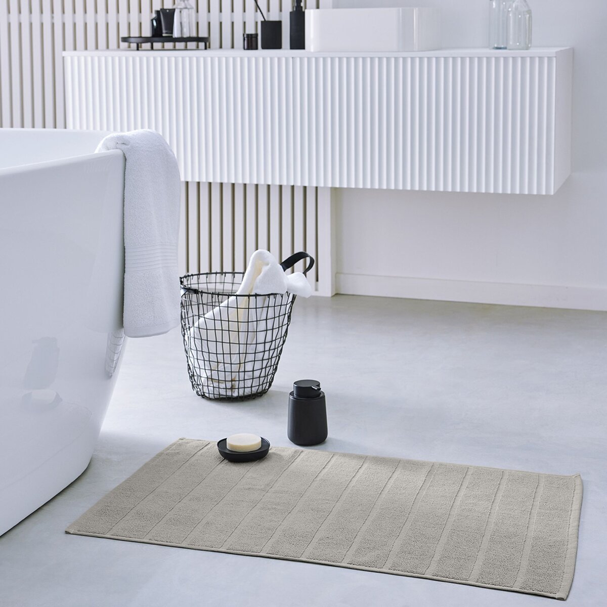 TODAY Tapis de bain uni en coton 700 g/m²