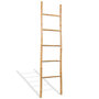 Voir la diapositive 1 : VIDAXL Echelle a serviettes 5 echelons Bambou 150 cm