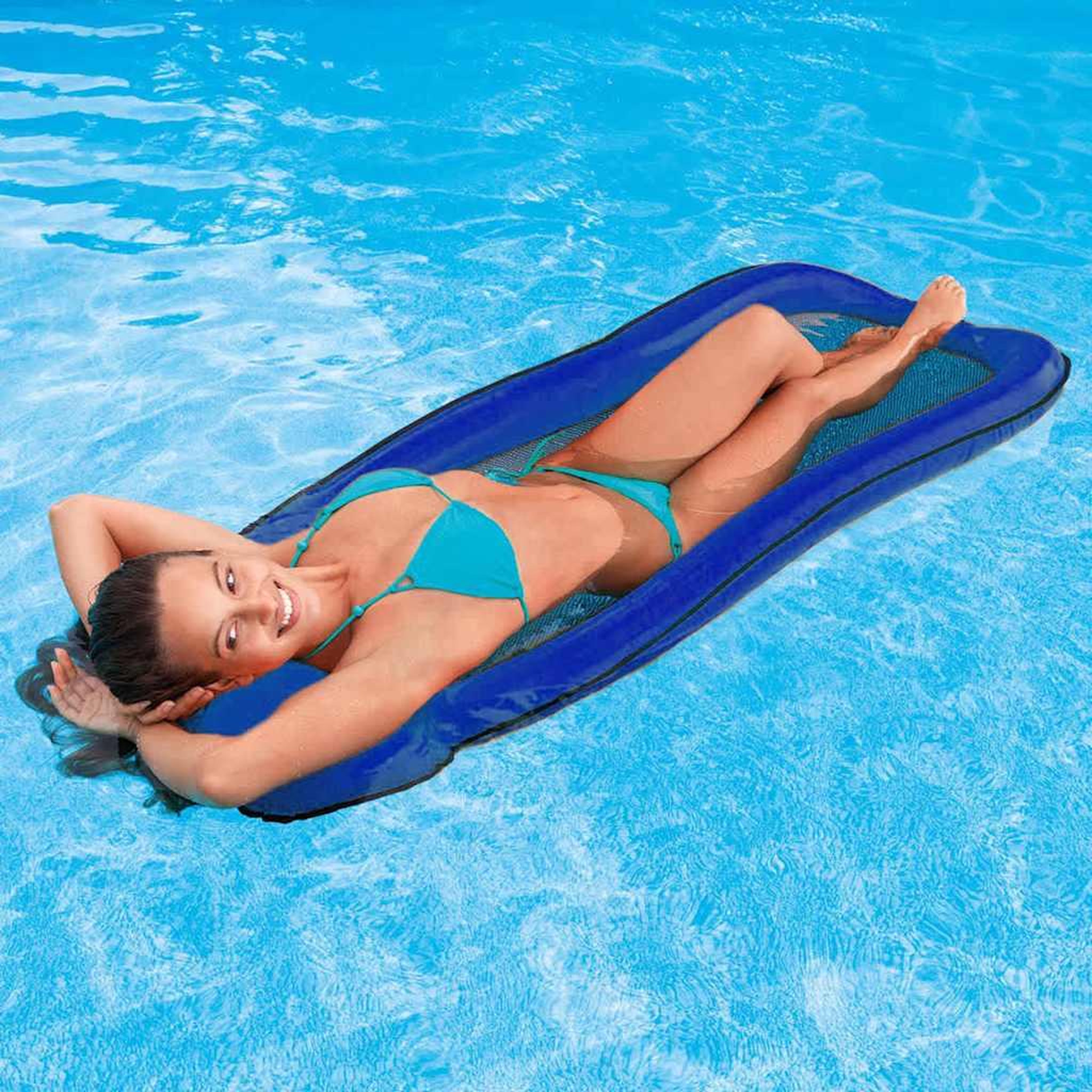 Voir la diapositive 5 : INTEX Matelas semi-immergé Maille Bleu - Intex