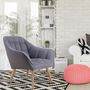 Voir la diapositive 5 : Paris Prix Fauteuil Scandinave Matelassé  Taon  83cm Gris