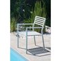 Voir la diapositive 2 : City Garden Fauteuil de jardin empilable - Aluminium - Gris - GASTON