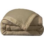 Les Ateliers du Linge Couverture 100%polyester viscose 320gsm papi. Coloris disponibles : Marron