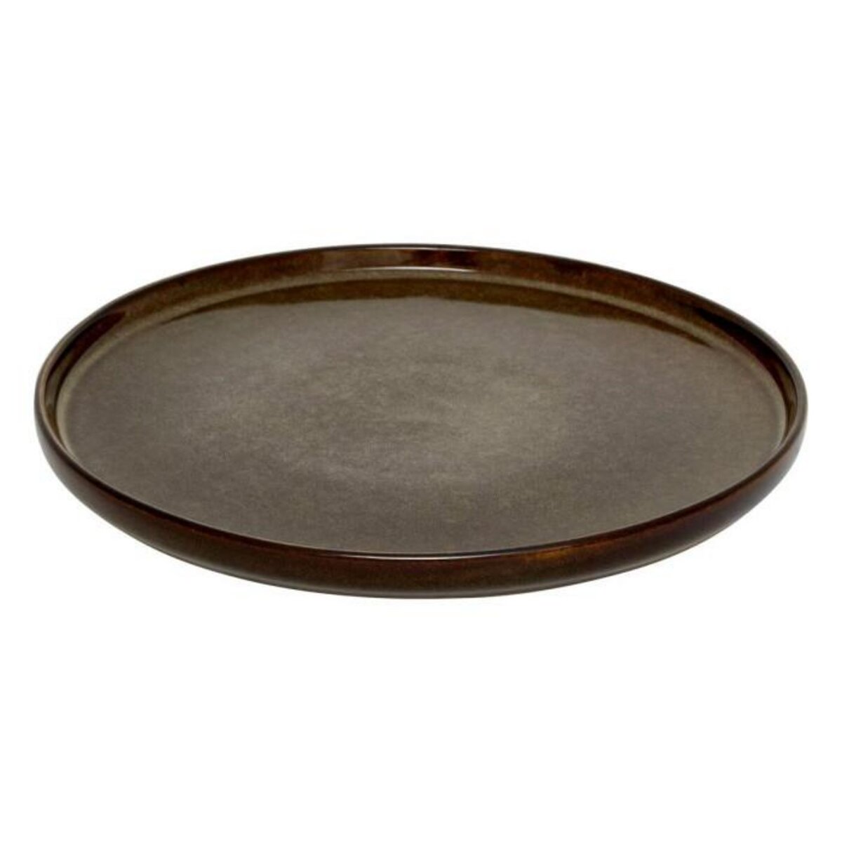 SECRET DE GOURMET Lot de 6 Assiettes Plates  Terre Inconnue  27cm Marron