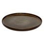 Voir la diapositive 2 : SECRET DE GOURMET Lot de 6 Assiettes Plates  Terre Inconnue  27cm Marron