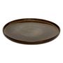Voir la diapositive 2 : SECRET DE GOURMET Lot de 6 Assiettes Plates  Terre Inconnue  27cm Marron