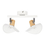 OSTARIA Applique 2 spots orientables métal Hyde blanc