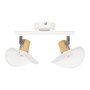 Voir la diapositive 1 : OSTARIA Applique 2 spots orientables métal Hyde blanc