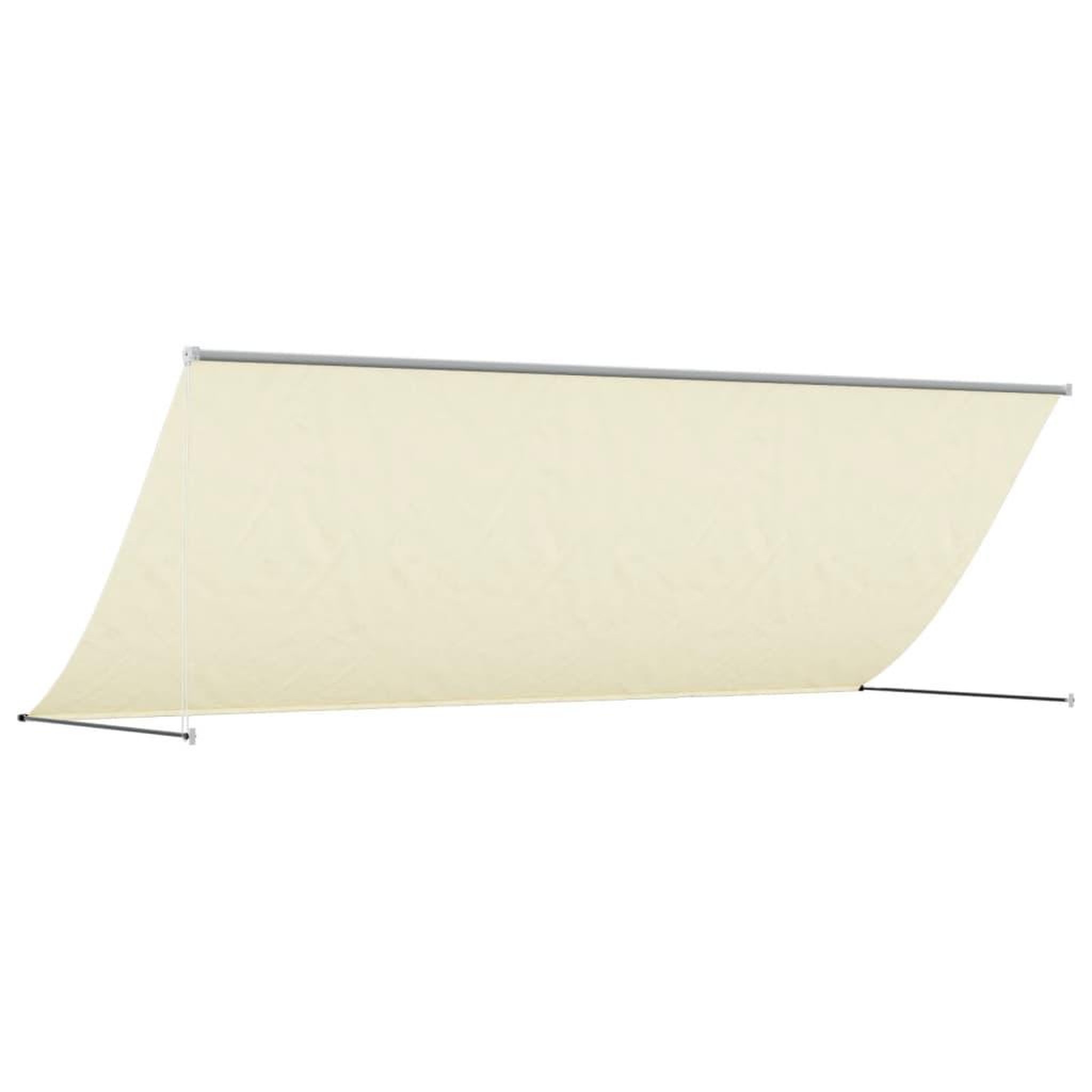 Voir la diapositive 5 : VIDAXL Auvent retractable creme 400x150 m tissu et acier