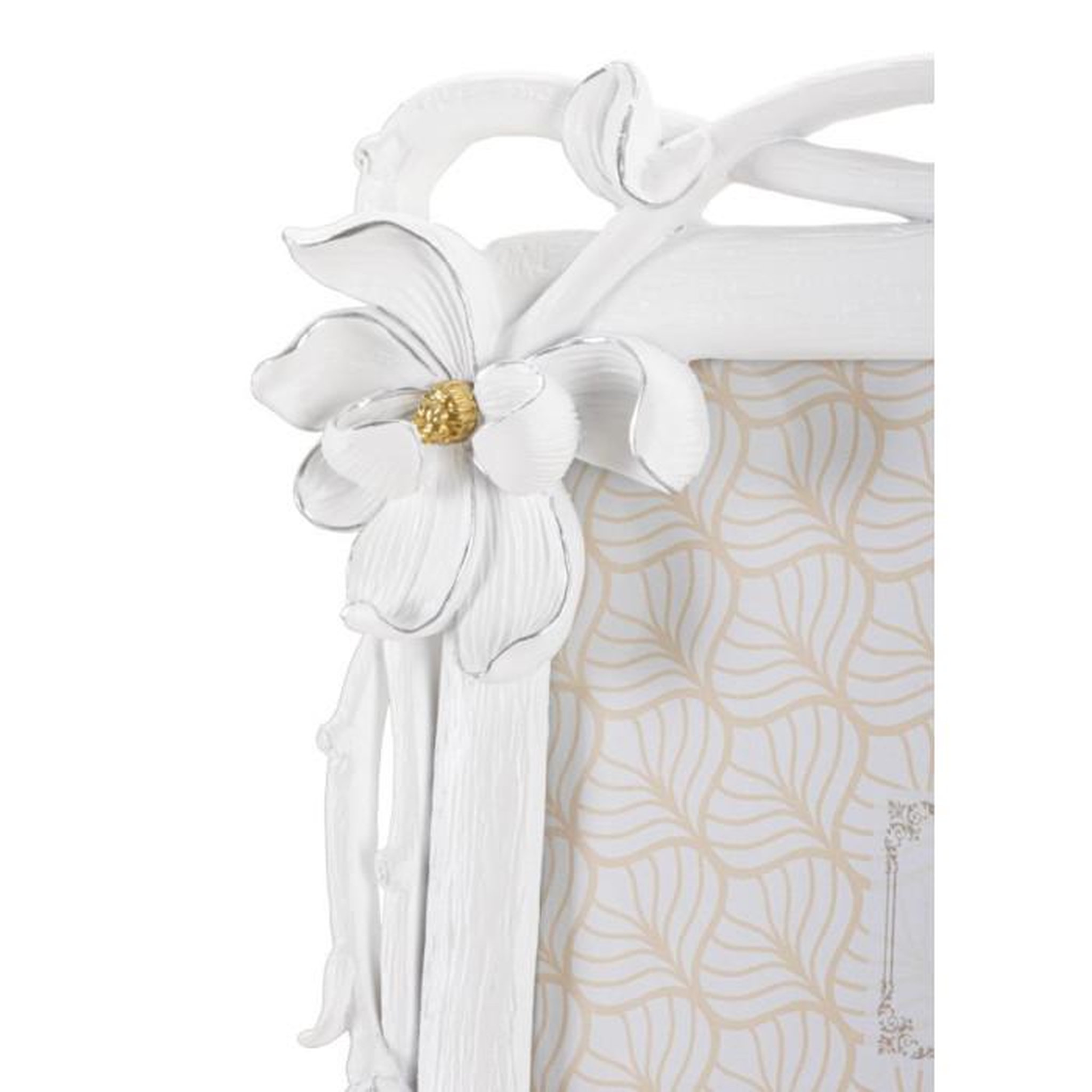 Voir la diapositive 4 : Paris Prix Cadre Photo Déco Fleurs  Magnolia  20x25cm Blanc