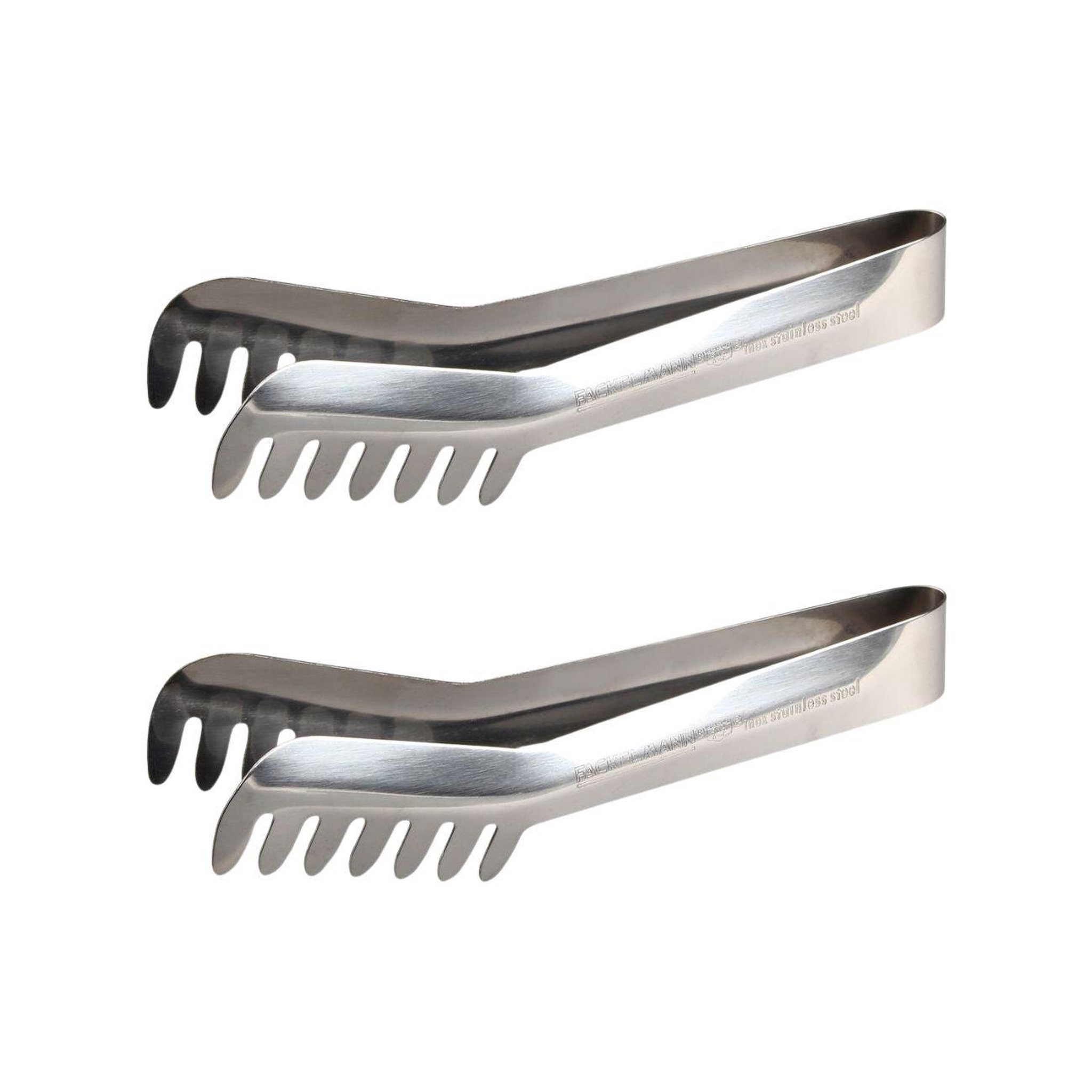 Fackelmann Ensemble de 2 pinces à spaghettis, de cuisine en acier inoxydable 19 cm fackelmann