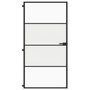 Voir la diapositive 3 : VIDAXL Porte interieure mince noir verre trempe aluminium