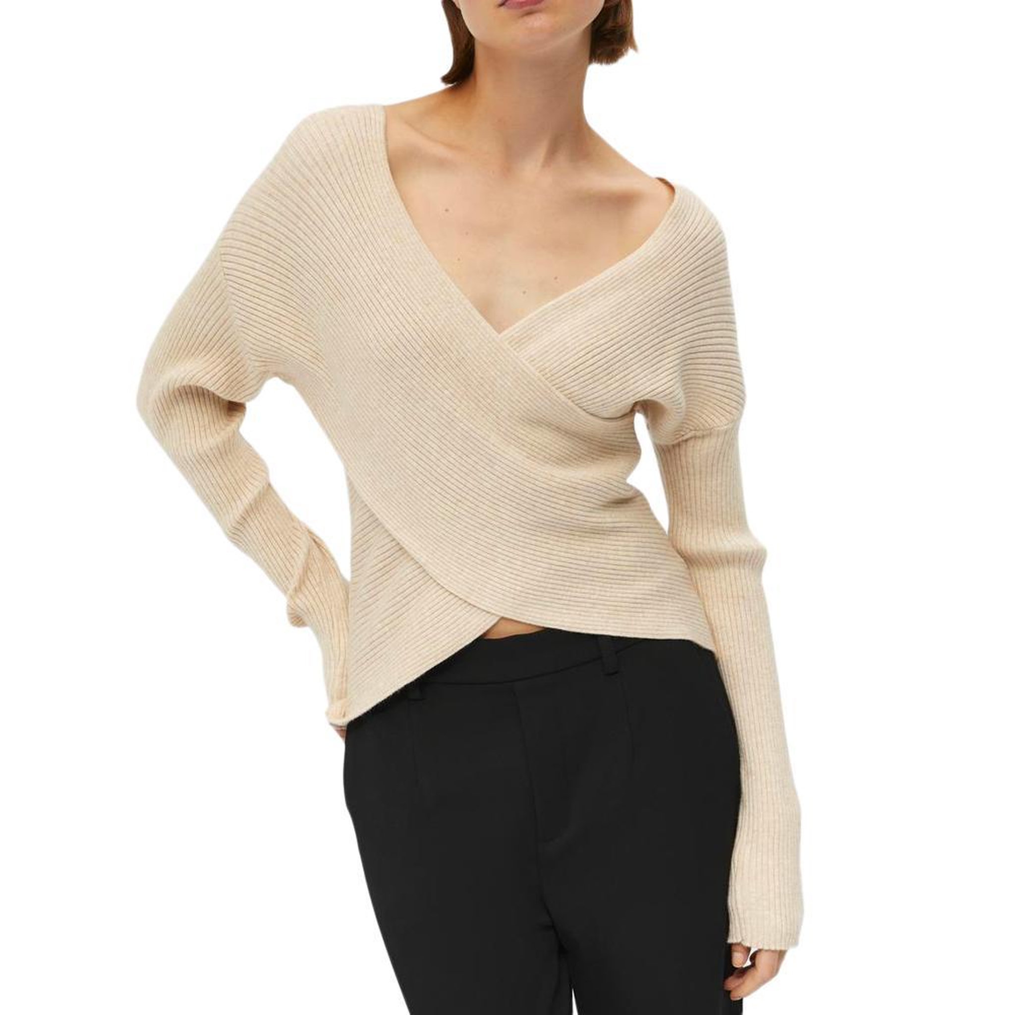 Voir la diapositive 1 : OBJECT Pull Beige Femme Object Pinja