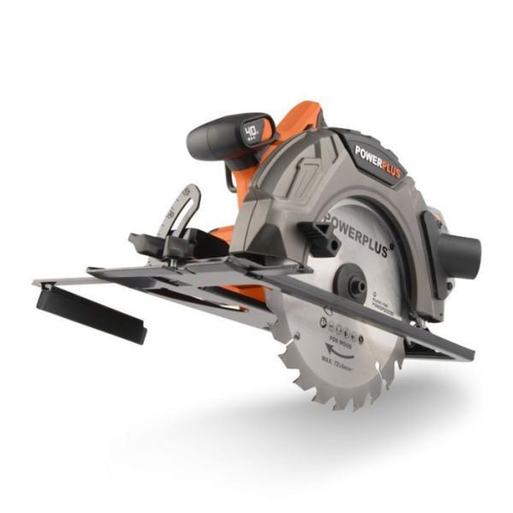MARKET24 Scie circulaire sans fil 40V Ø185mm - DUAL POWER POWDP25230 - Livrée sans batterie ni chargeur