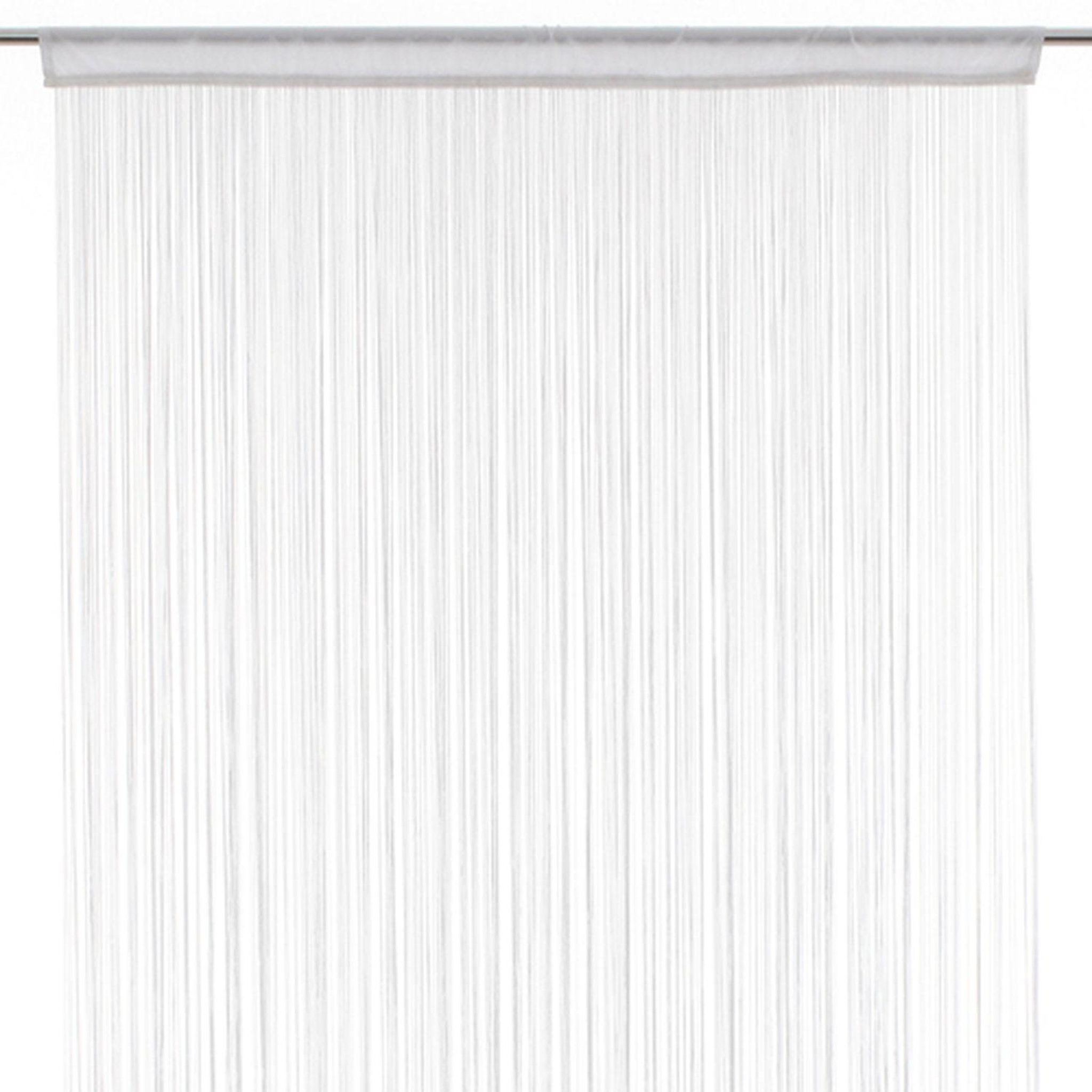 Voir la diapositive 4 : TOILINUX Lot de 2 rideaux fils décoratifs - 90 x 200 cm - blanc