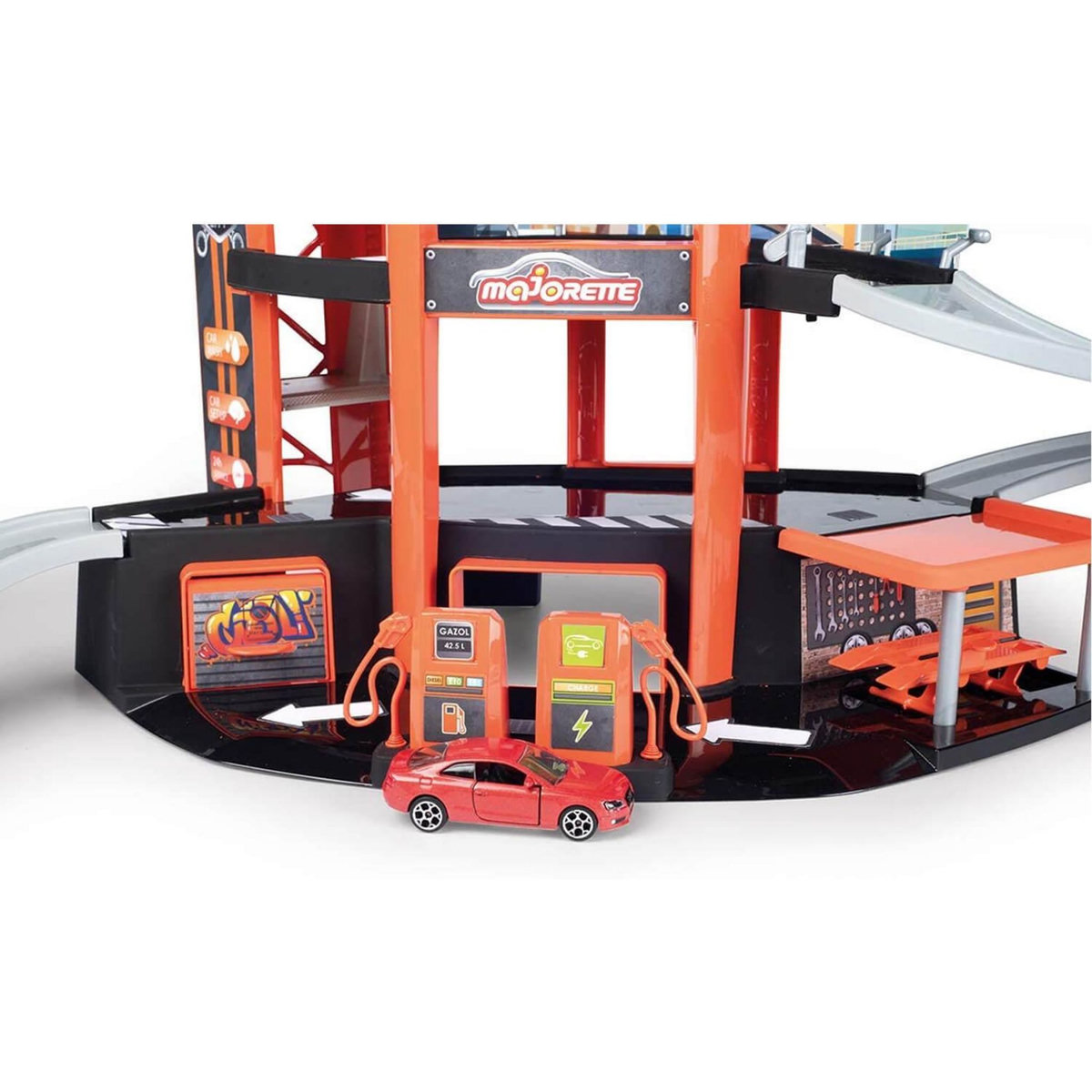 Majorette Garage Majorette : Garage Motor City Plus avec 1 véhicule