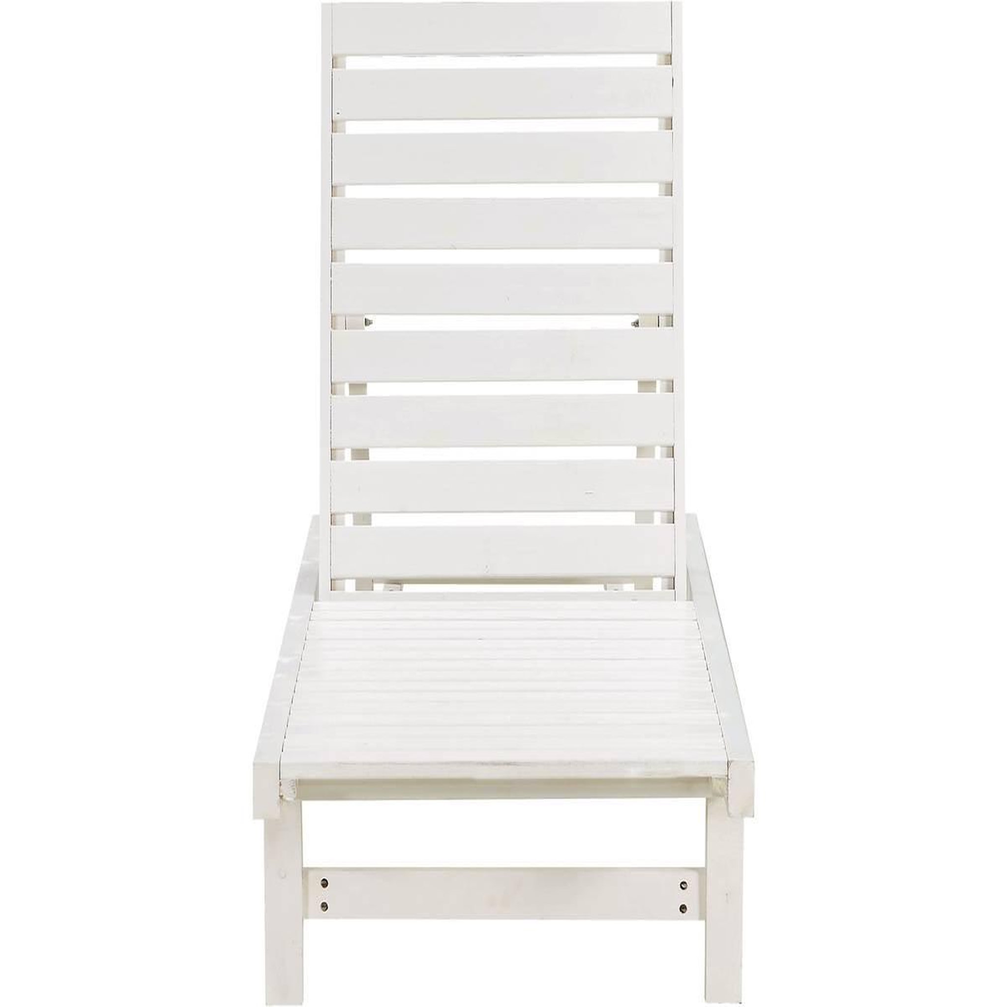 Voir la diapositive 3 : Habitat et Jardin Lot de 2 bains de soleil en bois  Rawai  - Blanc