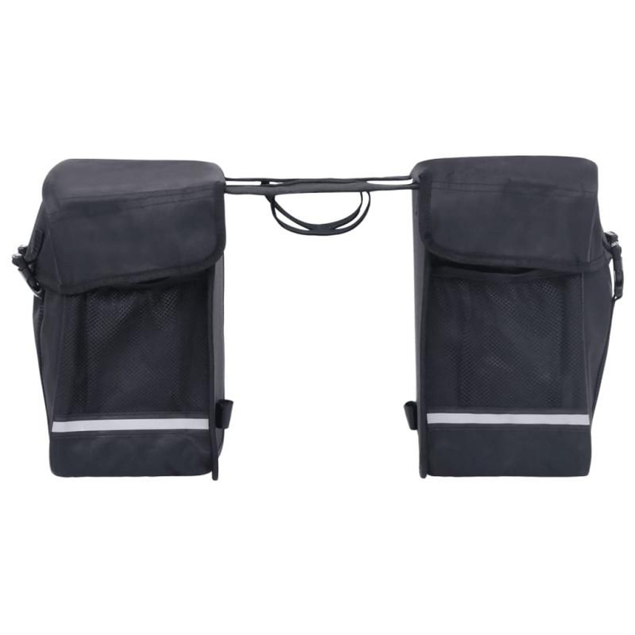 Voir la diapositive 2 : VIDAXL Sac de vélo double pour porte bagages étanche 35 L Noir