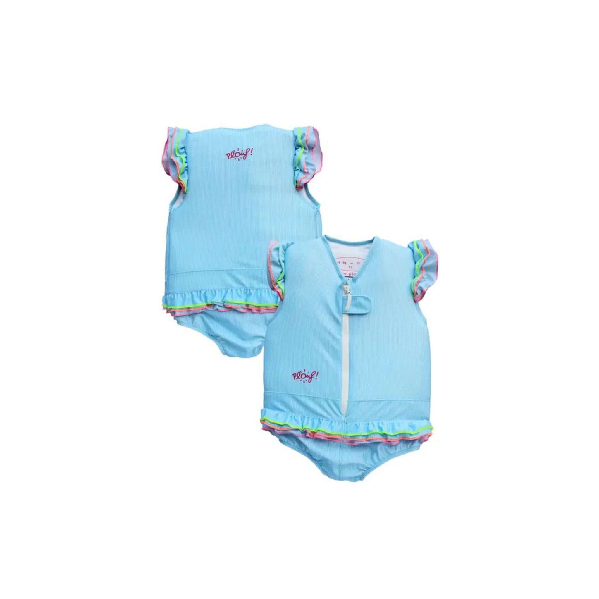 Maillot De Bain Flottant Pour Fille Plouf! - Aide à La Natation, Sécurité, Position Horizontale, Selon Poids