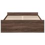 Voir la diapositive 4 : VIDAXL Cadre de lit avec tiroirs sans matelas chene marron 120x190 cm