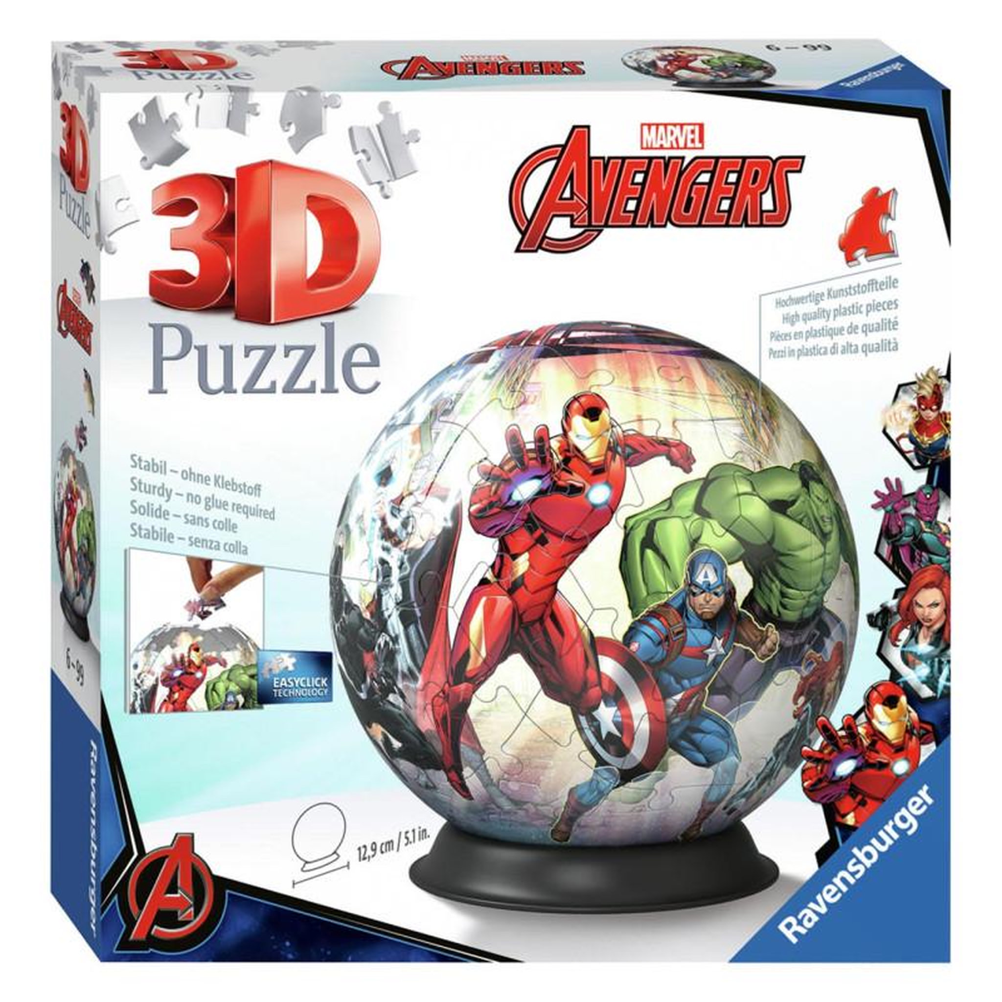 Voir la diapositive 2 : RAVENSBURGER Ravensburger - Marvel Avengers 3D Puzzle, 72pcs. 114962