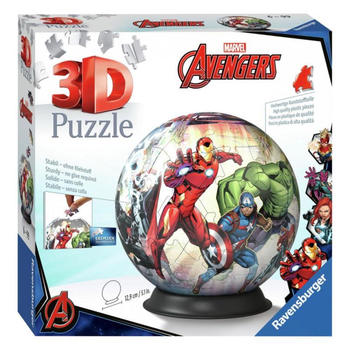 Puzzle 3D Ball 72 pièces - Marvel Avengers