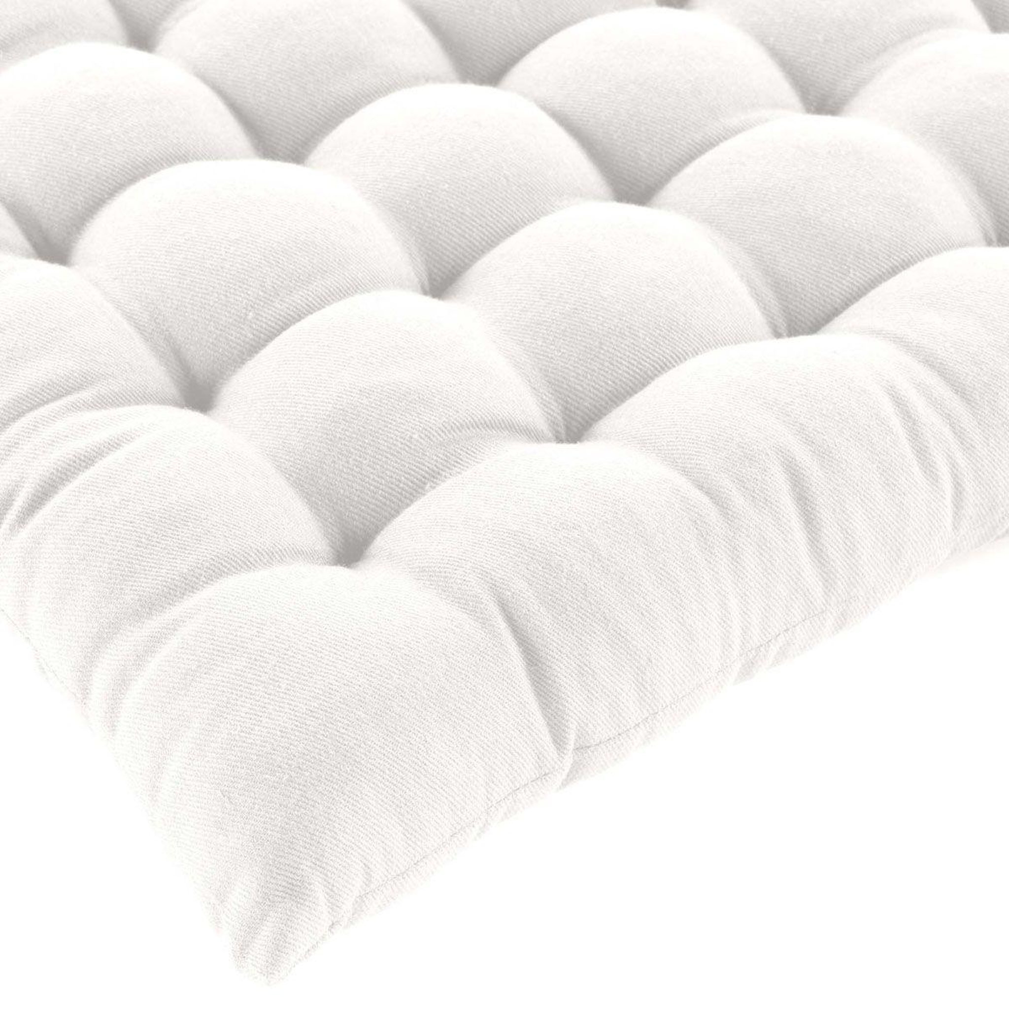 Voir la diapositive 3 : Douceur d'Intérieur Coussin de chaise  twily  38x38cm blanc