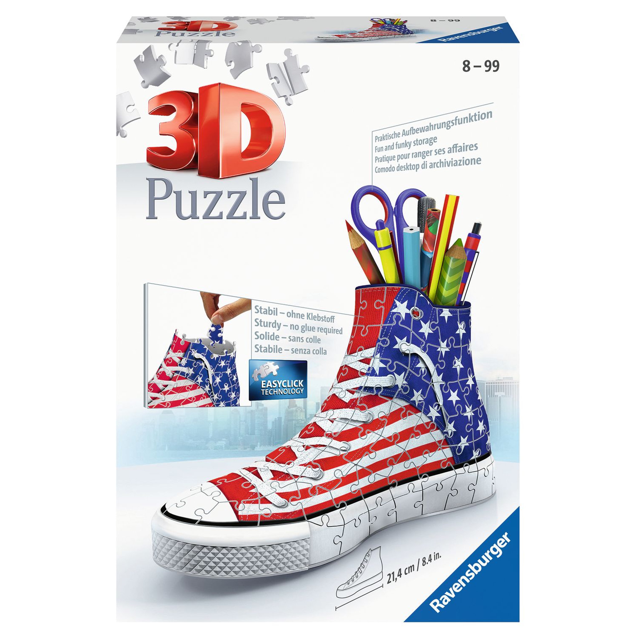 RAVENSBURGER Puzzle 3D Sneaker American Style 108 pièces