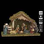 FEERIC LIGHT & CHRISTMAS Crèche de Noël lumineuse - 8 Santons