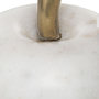 Voir la diapositive 2 : ATMOSPHERA Pomme Déco en Marbre  Sublima  13cm Blanc