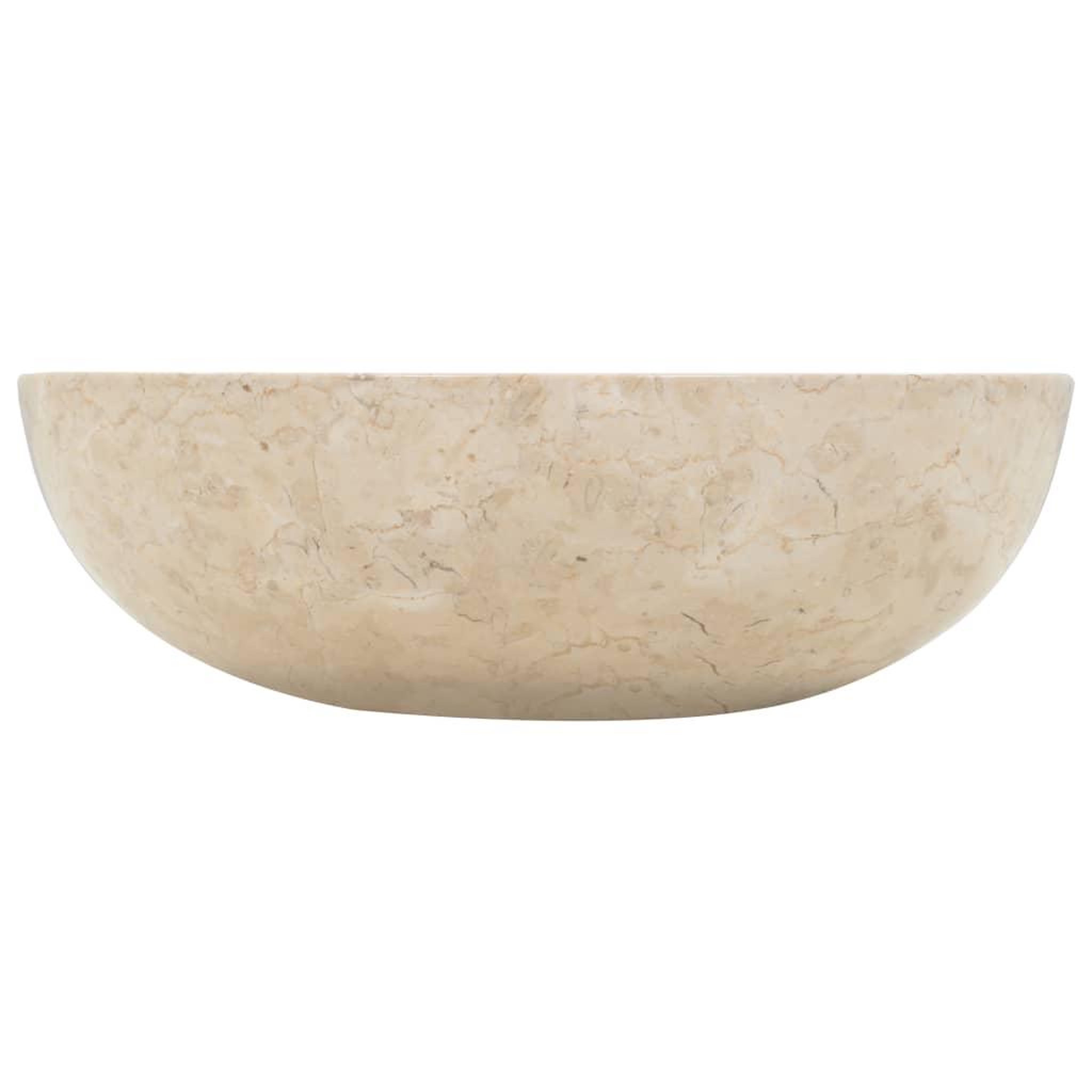 Voir la diapositive 5 : VIDAXL Evier 40 x 12 cm Marbre Creme