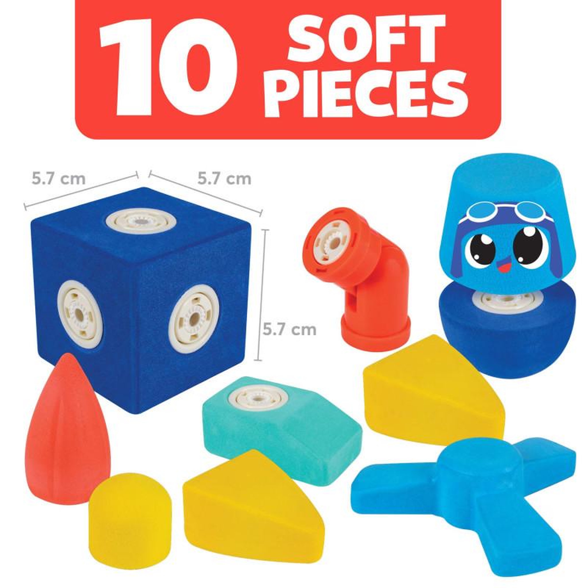 Voir la diapositive 2 : BLOCKAROO Blockaroo Airplane Box, 10pcs. 301002