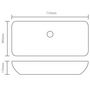 Voir la diapositive 6 : VIDAXL Lavabo 71 x 38 x 13,5 cm Ceramique Dore