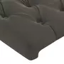 VIDAXL Tete de lit avec oreilles Gris fonce 203x16x78/88 cm Velours