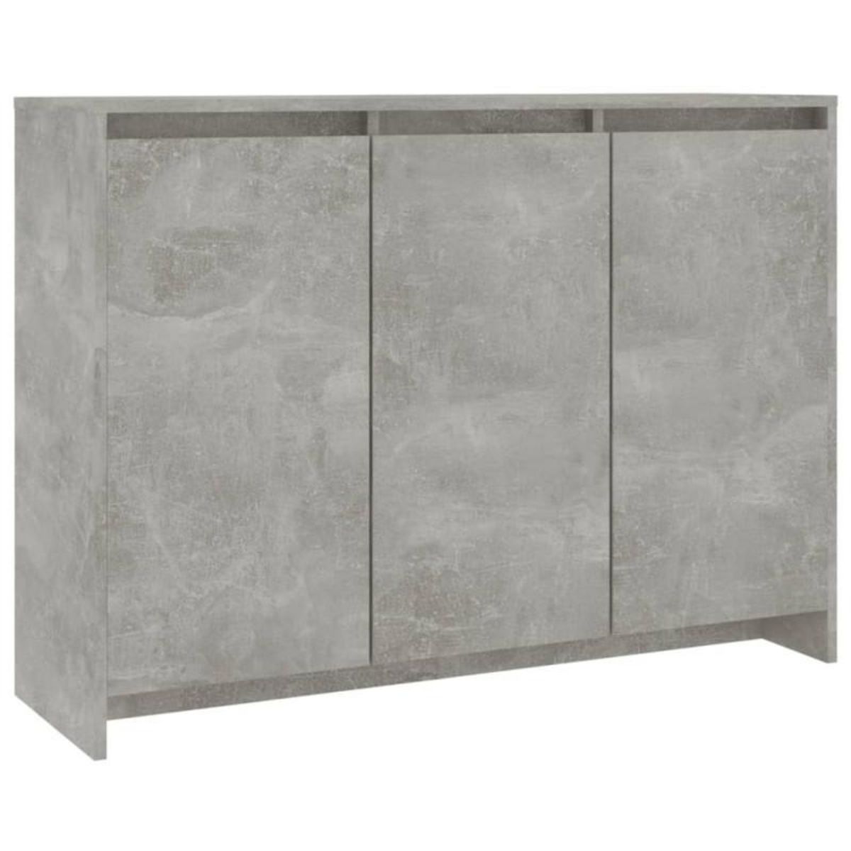 VIDAXL Buffet Gris béton 102x33x75 cm Bois d ingénierie