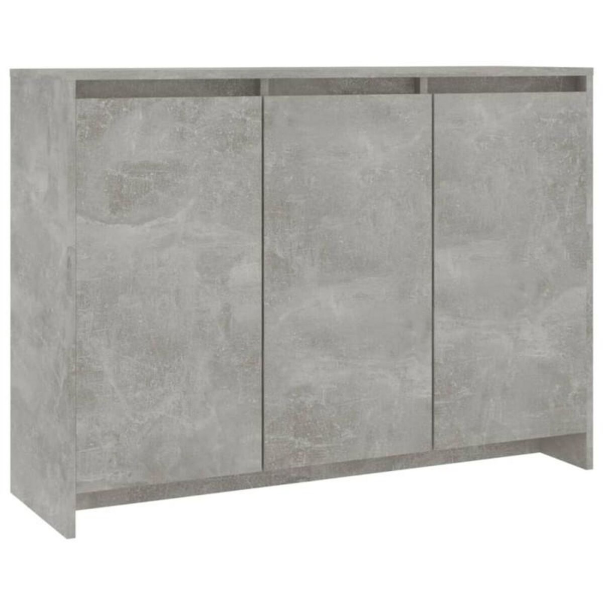 VIDAXL Buffet Gris béton 102x33x75 cm Bois d ingénierie