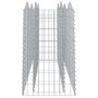 Voir la diapositive 4 : VIDAXL Lit sureleve a gabions arque 200x50x100 cm Fer galvanise