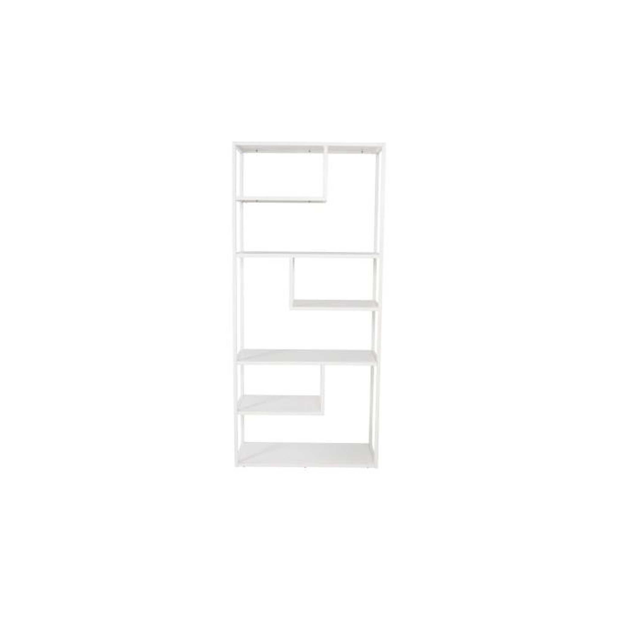 Voir la diapositive 2 : Paris Prix Étagère Bibliothèque 6 Niveaux  Staal  188cm Blanc